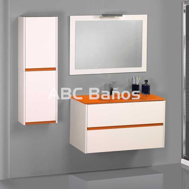 Mueble de Baño Bora con Lavabo de Cristal